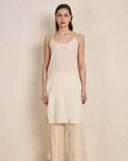 Beige Schiffli Cotton Kurta Set