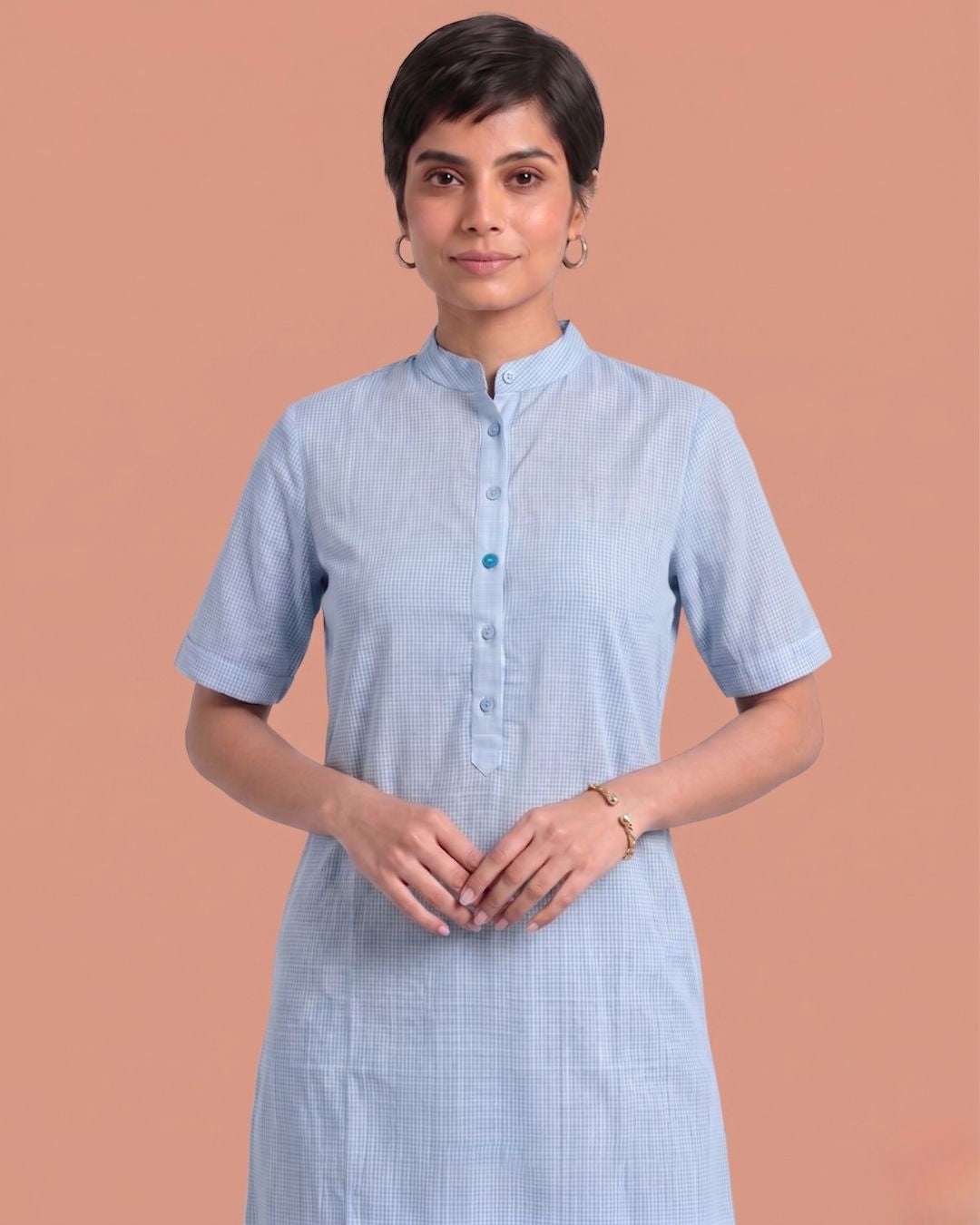 Blueberry Ice Cream Cotton Kurta
