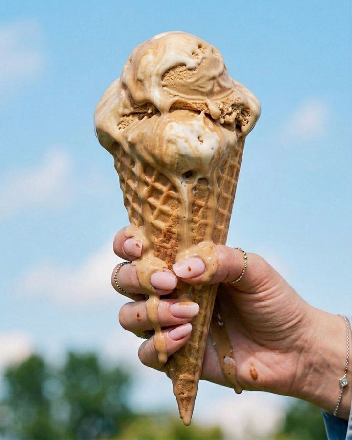 Cold Coffee Ice Cream Cotton Kurta