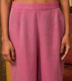 Raass Petal Crest Colorblock Handwoven Cotton Kurta with Pant Set