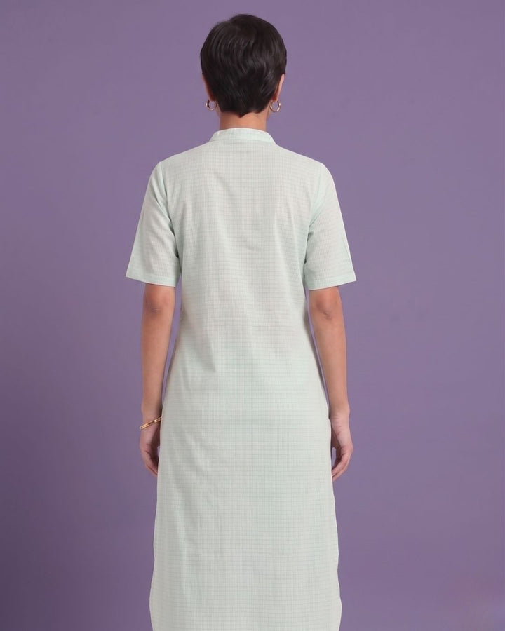 Pista Kulfi Cotton Kurta