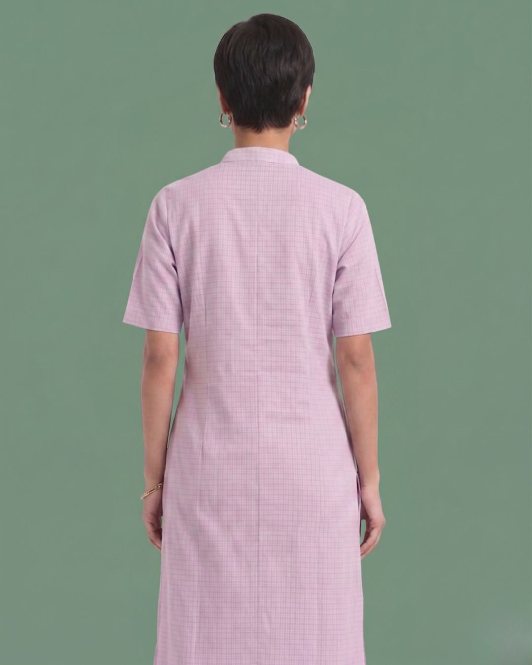 Black Currant Ice Cream Cotton Kurta