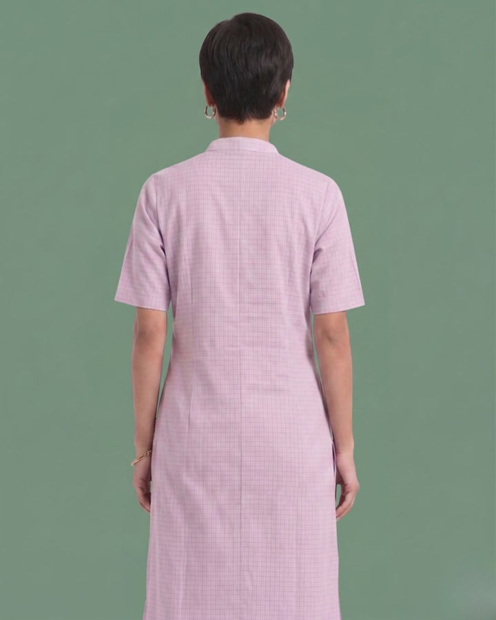 Black Currant Ice Cream Cotton Kurta
