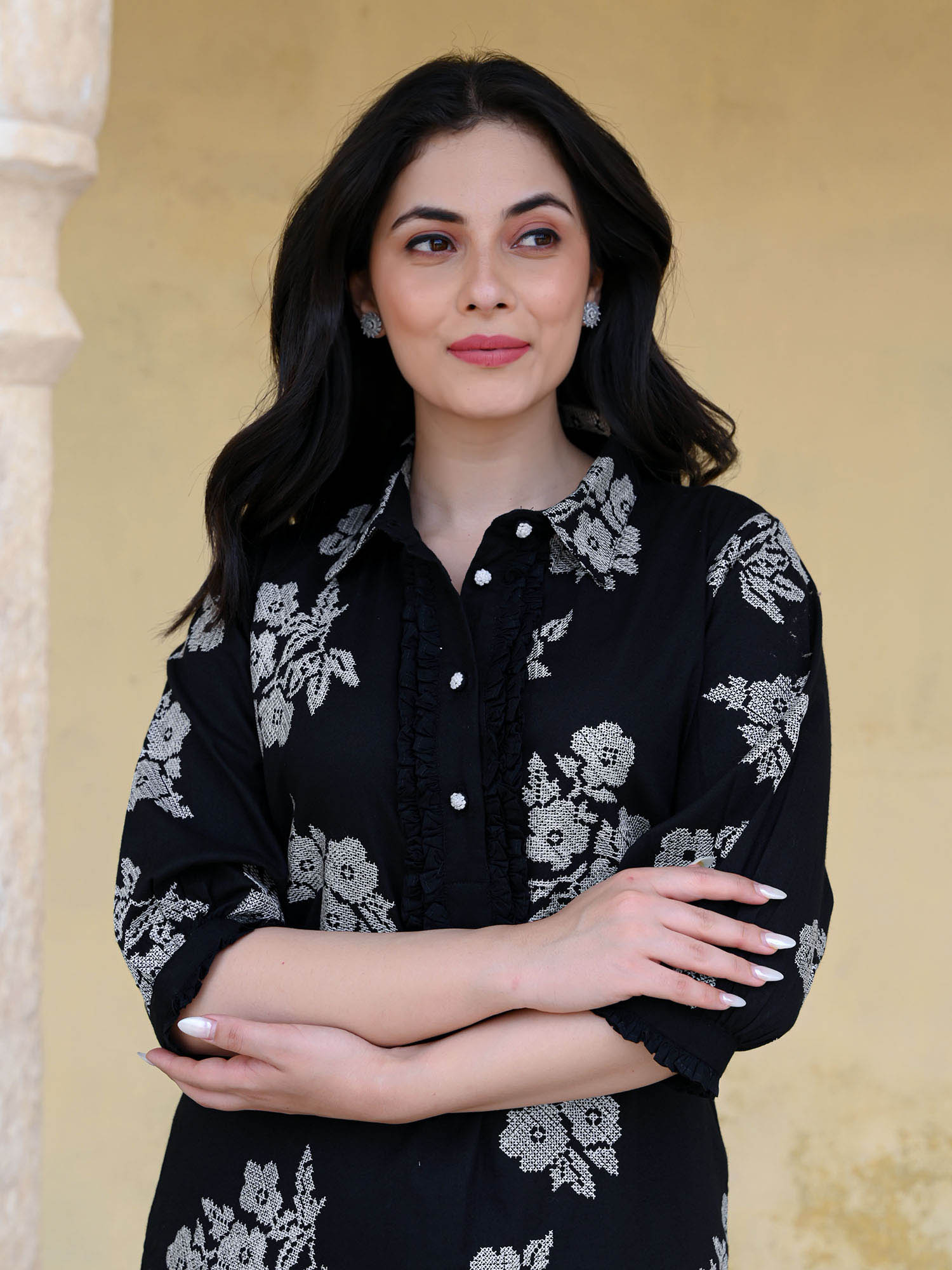 Siyah Kurta & Pant set
