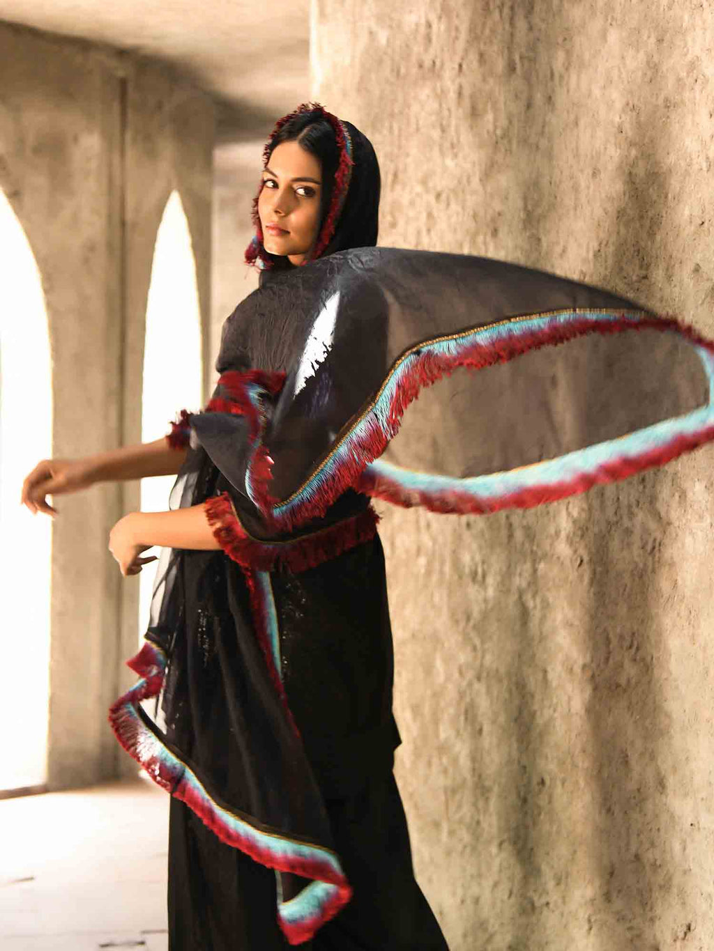Bling & Black Kurta Set