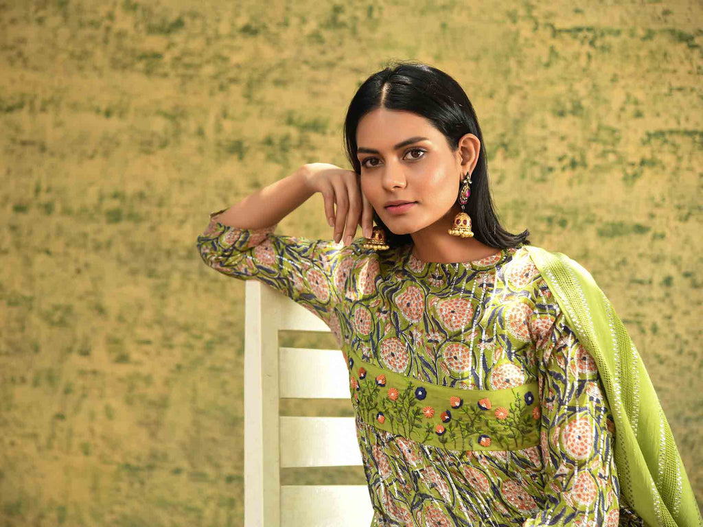 Aam Panna Printed Kurta Set
