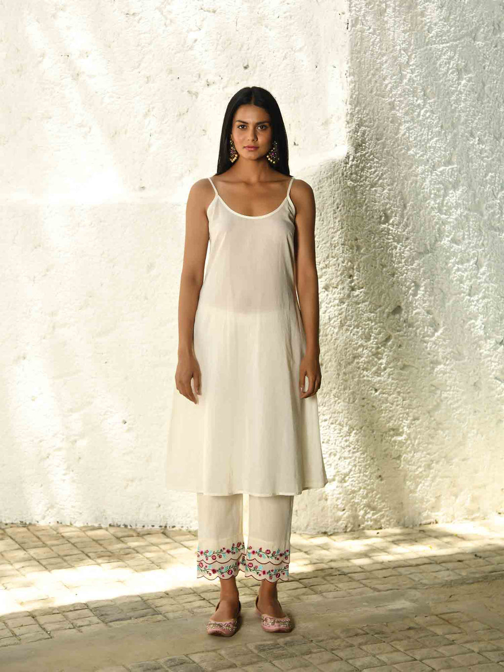 Flower Power Kurta Pant & Dupatta set