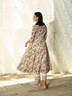 Flower Power Kurta Pant & Dupatta set