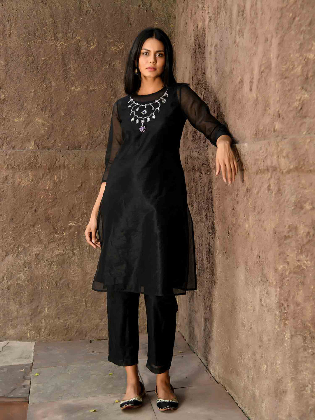 The classic Black and Silver ensemble