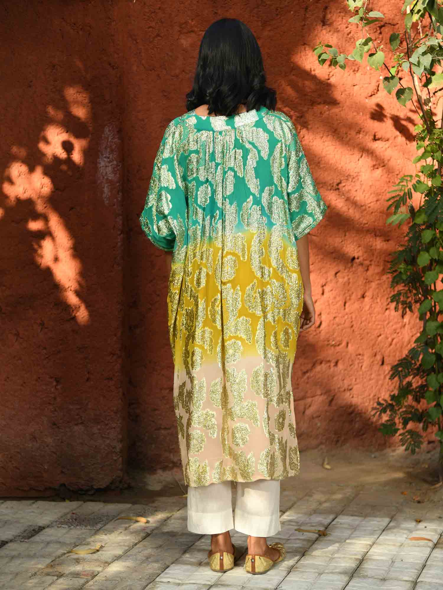 Joyous dip dye Kaftan