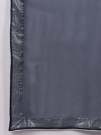 Midnight Blue Kalidaar Kurta, Printed Pant & Dupatta Set