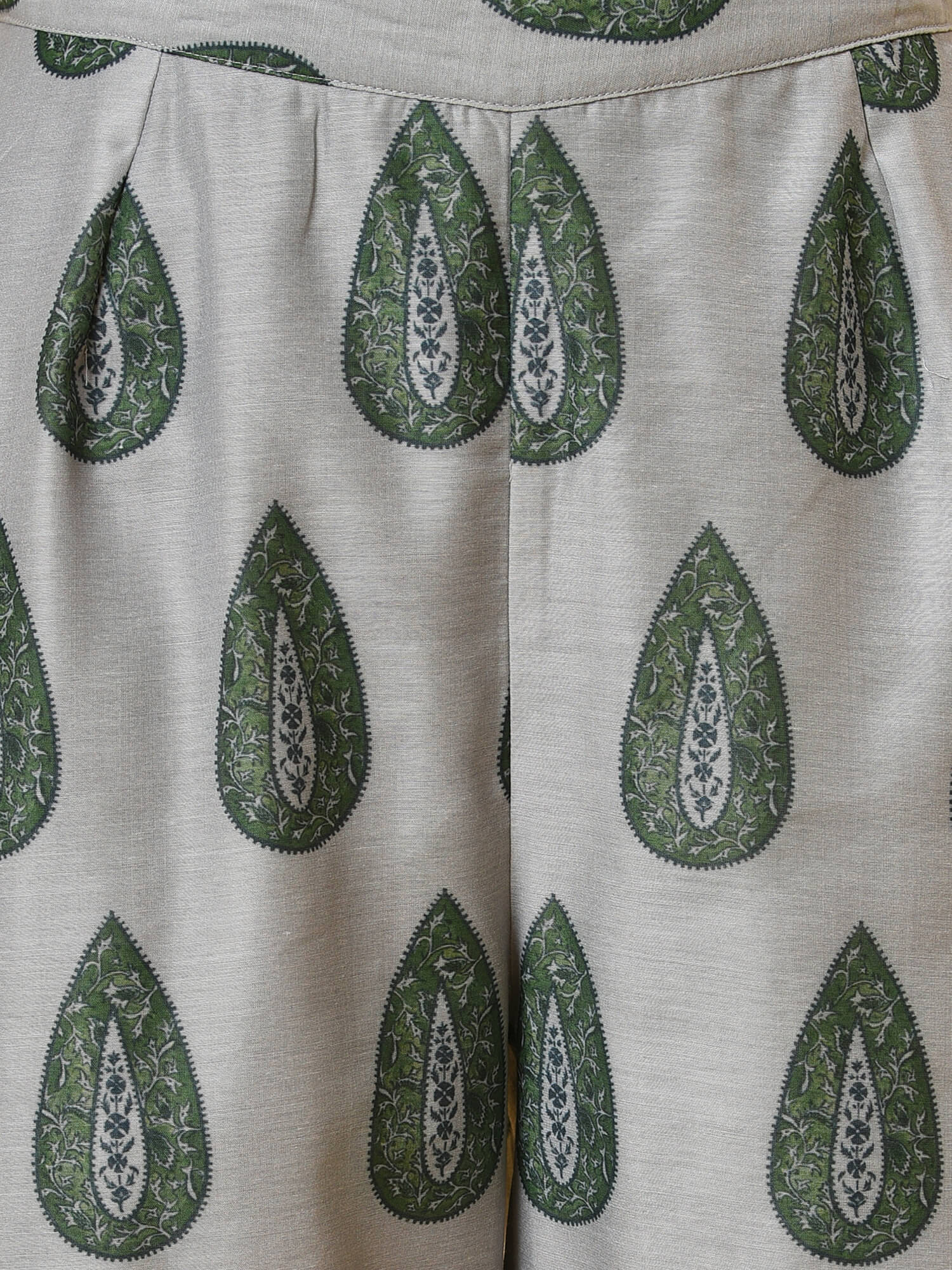 Stripe & Print Kurta- Pant & Dupatta Set