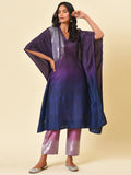Purple Kaftan Kurta & Pant Set
