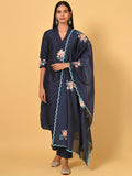 Let’s Toast Art Silk Kurta, Pant & Dupatta Set
