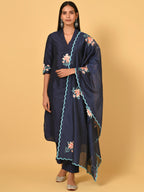 Let’s Toast Art Silk Kurta, Pant & Dupatta Set