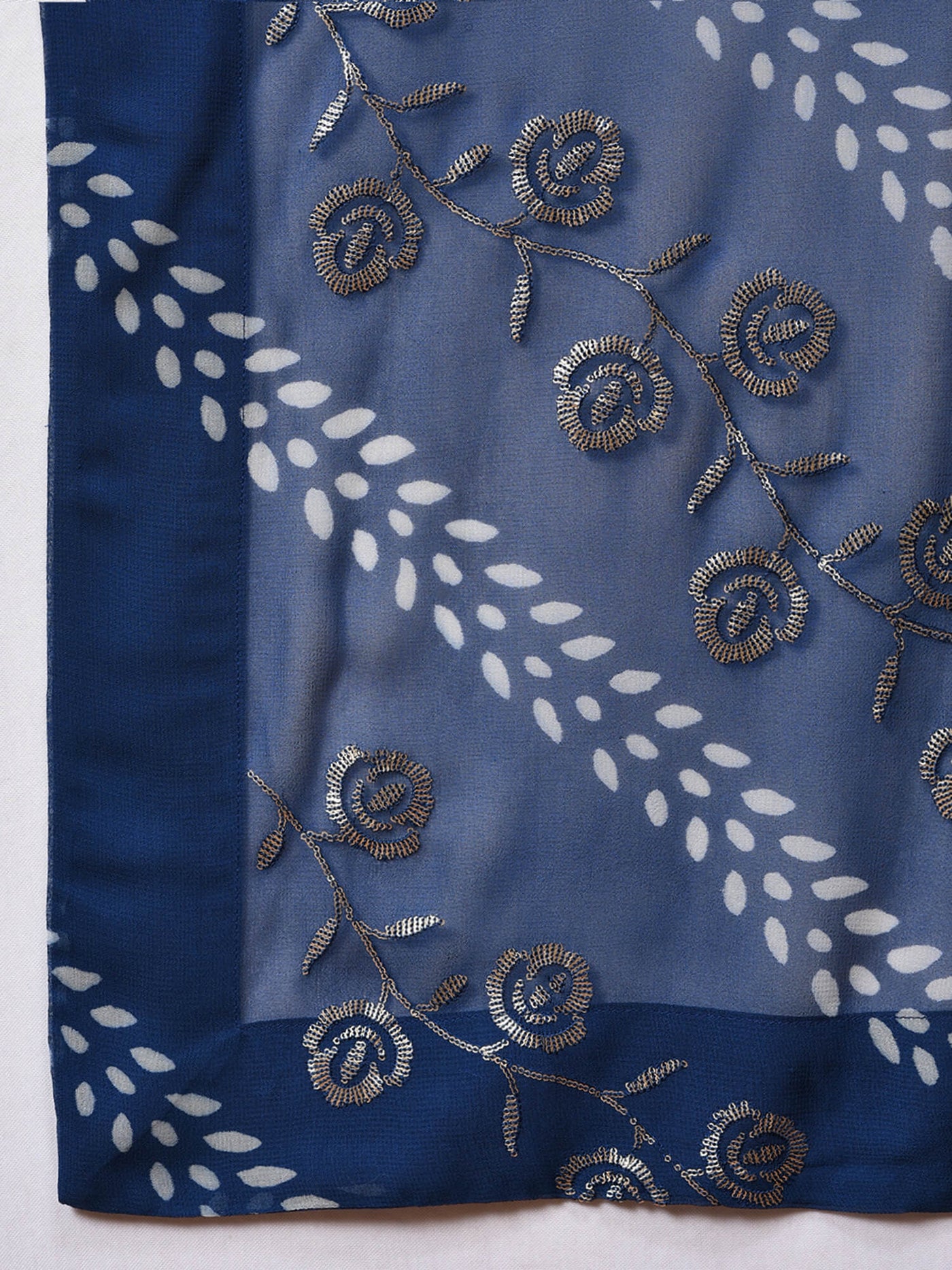 Flow with the Indigo Kurta Pant and Dupatta Set