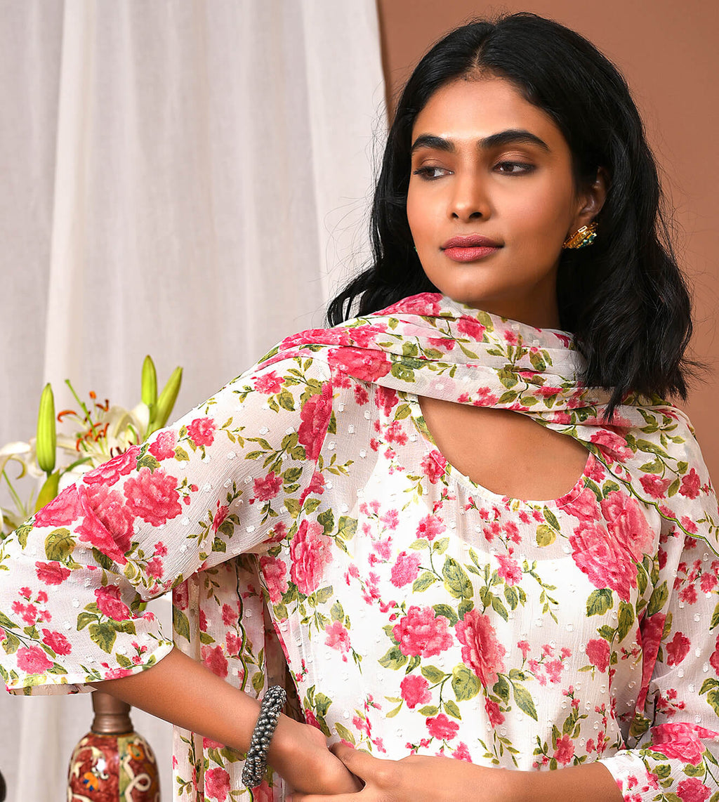 Peace & Joy be upon Kurta Sharara & Dupatta Set