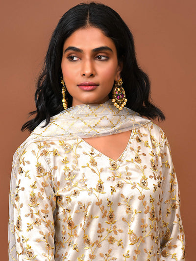 Ivory & Gold Sharara set