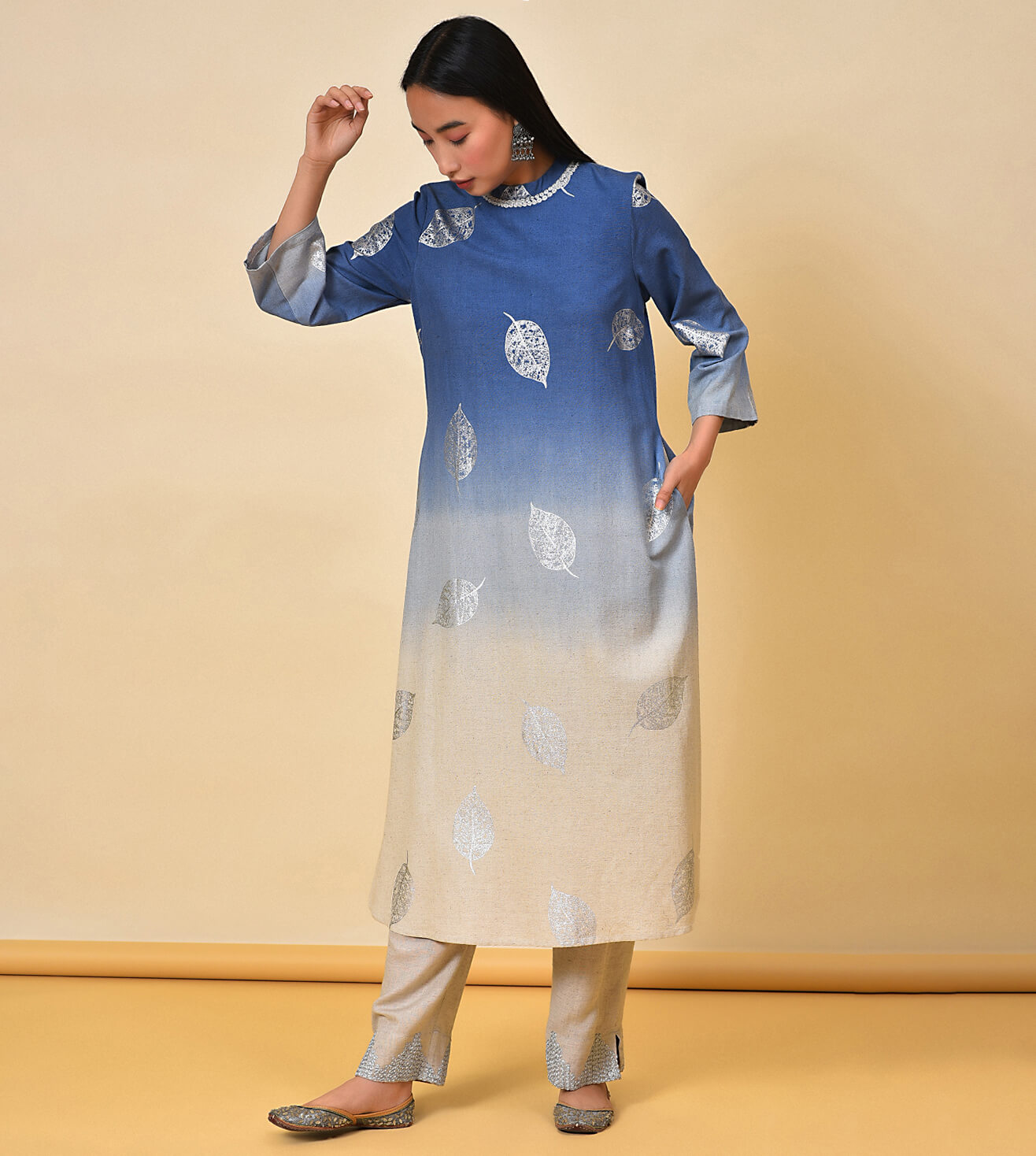 Dip Dye Kurta & Pant Set