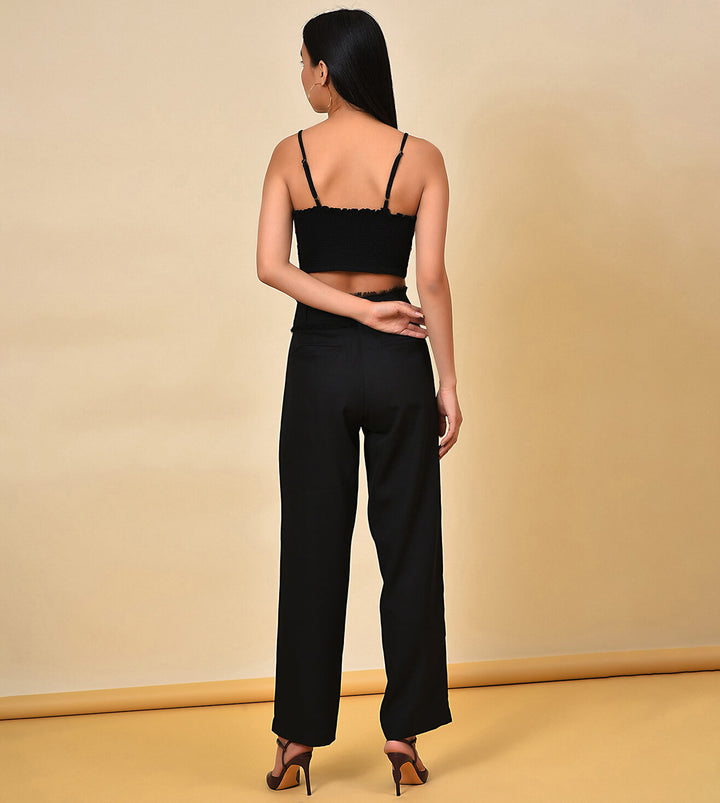 Embroidered black Bralette