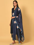 Let’s Toast Art Silk Kurta, Pant & Dupatta Set