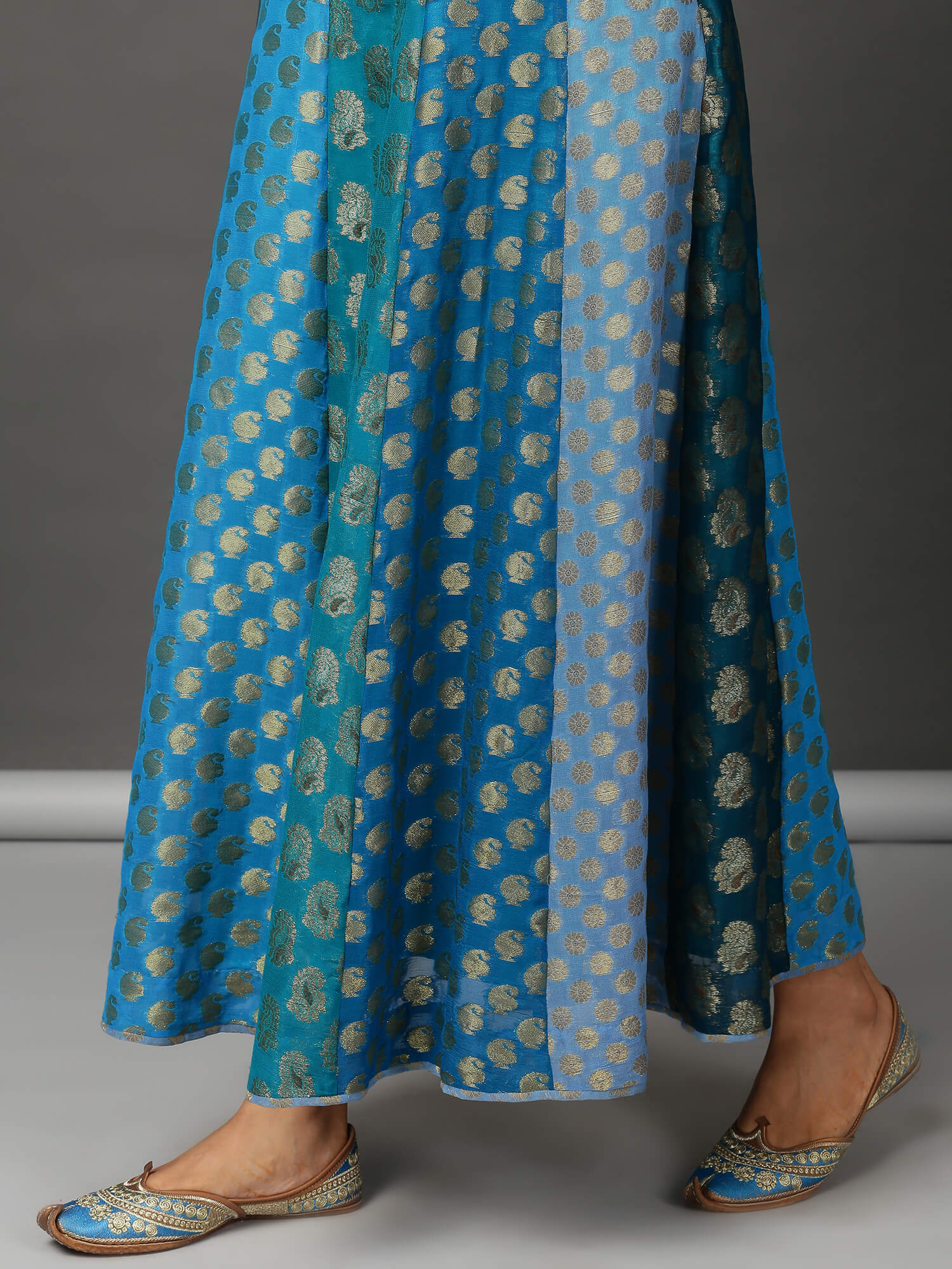 Jacquard Panelled Skirt