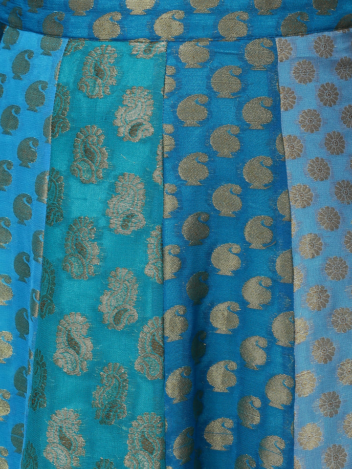 Jacquard Panelled Skirt