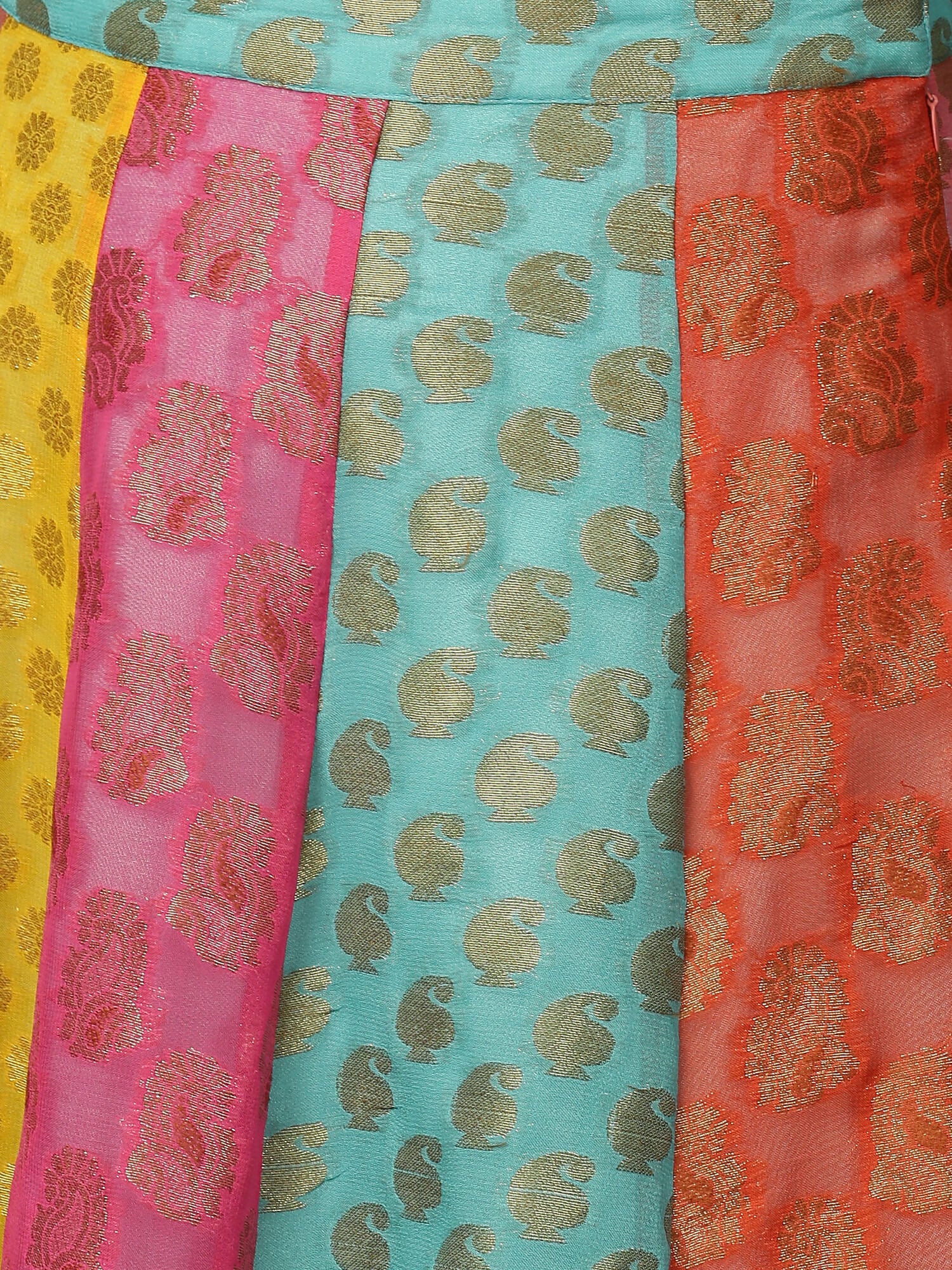 Jacquard Panelled Skirt