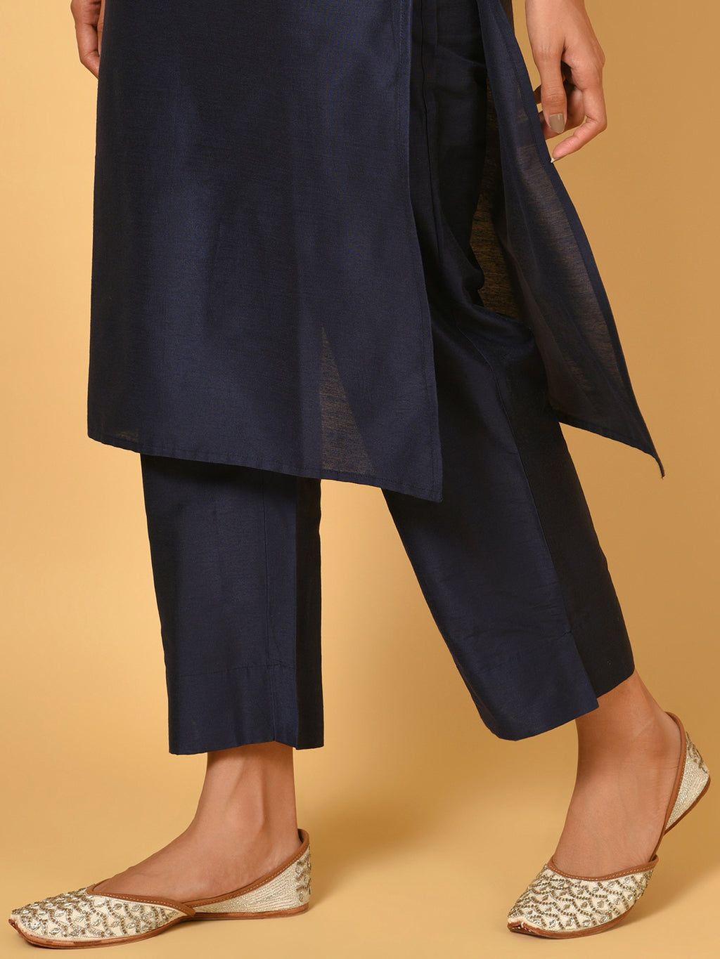 Let’s Toast Art Silk Kurta, Pant & Dupatta Set