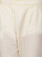 Rekha Art Silk Straight Kurta Set with Cigarette Pants & Striped Dupatta