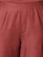 Pink Melange Kurta & Pant With Dupatta