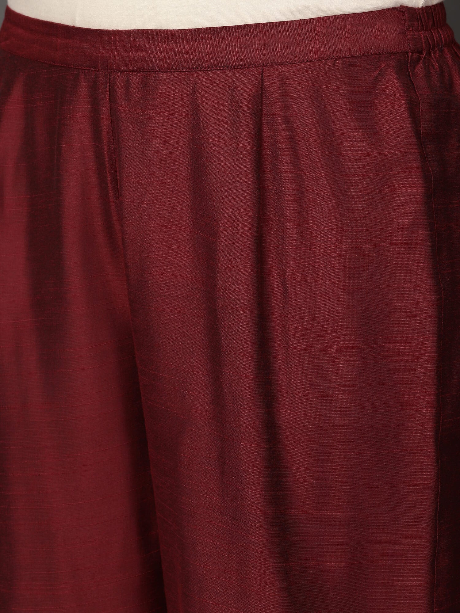 Art Silk Straight Kurta, Pants & Dupatta Set