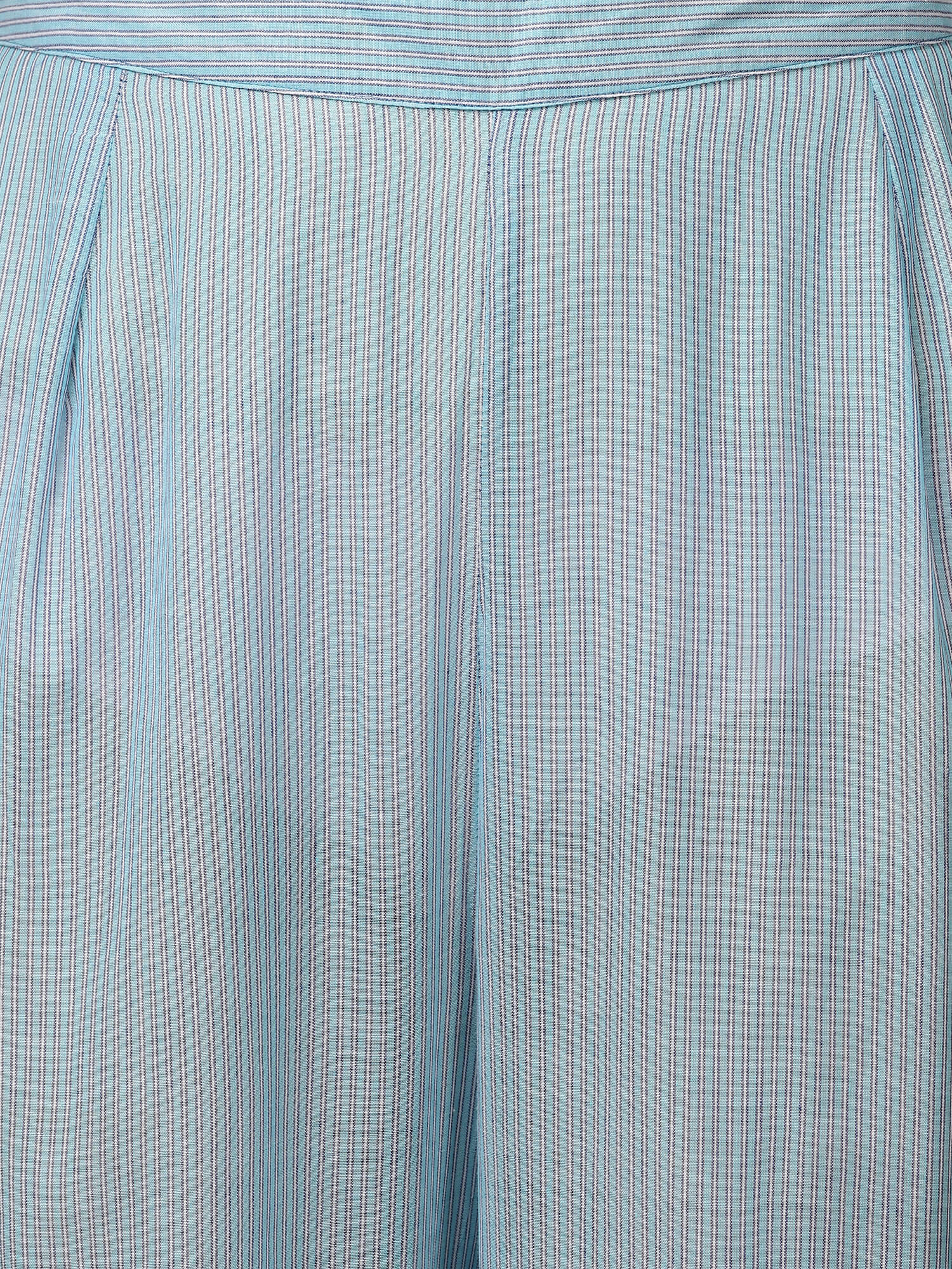 Light Blue Colour Kurta With Hand Embroidery Pant & Camisole
