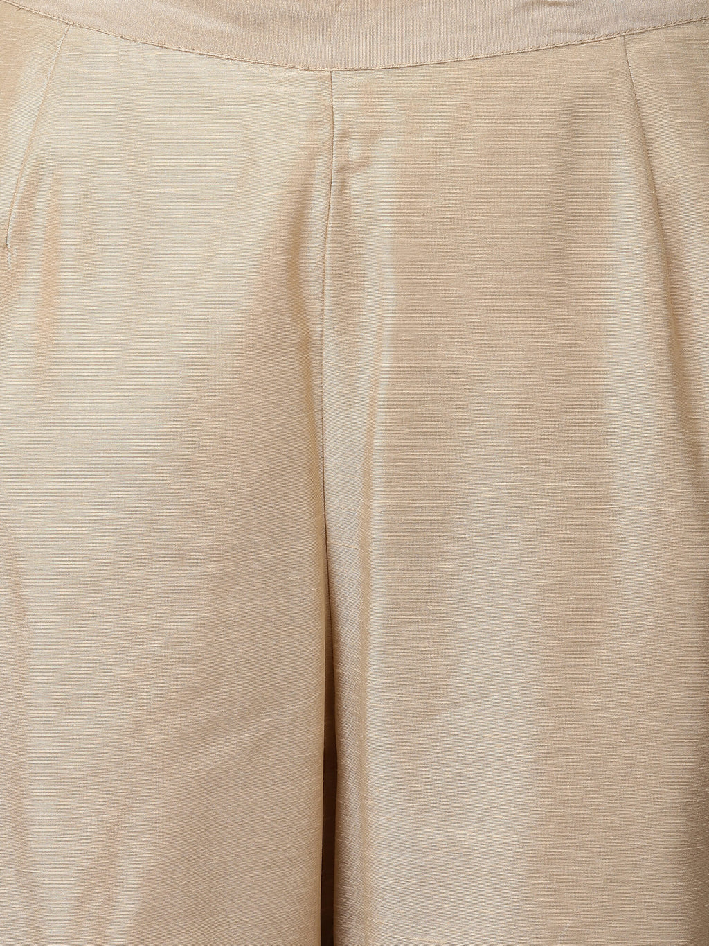 Beige Ecru Chanderi Kurta Set with Dupatta