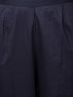 Deep Blue & Turquoise Ikat Kurta And Pant With Dupatta & Camisole