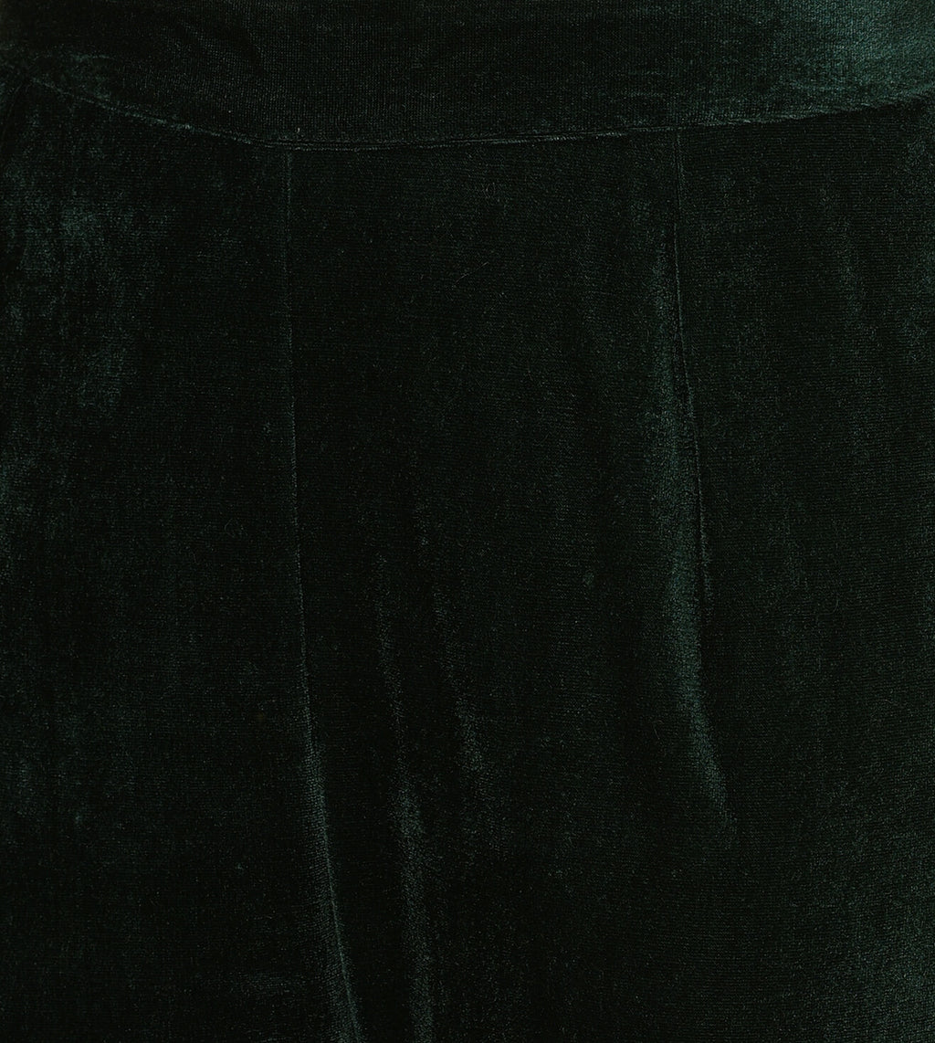 Emerald Green velvet Kurta Pant Dupatta set