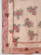 Printed Chanderi Kurta Pant Set