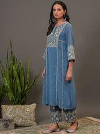 Mystic Blue Kurta & Pant
