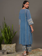 Mystic Blue Kurta & Pant