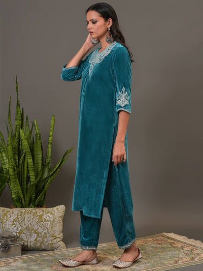 Ocean Blue Firan and Pant